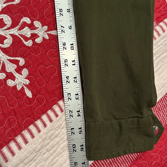 Blue Rain Dark Green Floral Embroidered Shirt - Picture 9 of 11